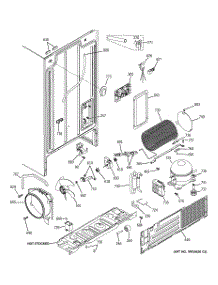 08 - Sealed System & Mother Board parts for Ge Refrigerator GSH25ISXPSS / from AppliancePartsPros.com