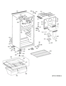 02 - Cabinet parts for Ge Refrigerator GTE17DBCBRWW / from AppliancePartsPros.com