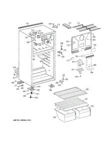 02 - Cabinet parts for Ge Refrigerator GTY16CBCBRWW / from AppliancePartsPros.com