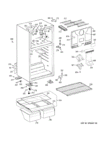 02 - Cabinet parts for Ge Refrigerator GTH17DBD4RCC / from AppliancePartsPros.com