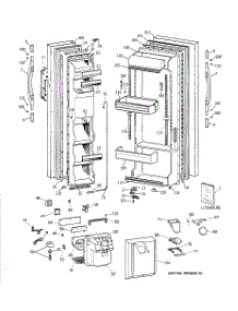 07 - Fresh Food Section parts for Ge Refrigerator GCE23LGYCFWW / from AppliancePartsPros.com