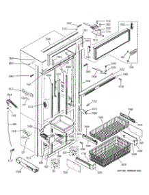 03 - Freezer Section, Trim & Components parts for Ge Refrigerator ZICS360NXBRH / from AppliancePartsPros.com