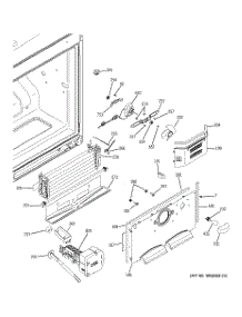 02 - Freezer Section parts for Ge Refrigerator GBSL0HCXFLLS / from AppliancePartsPros.com