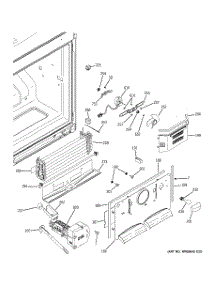 02 - Freezer Section parts for Ge Refrigerator GBSL0HCXFRLS / from AppliancePartsPros.com