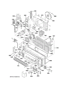 03 - Motor & Chassis Parts parts for Ge Air Conditioner AZ61H15EACM2 / from AppliancePartsPros.com