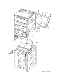 10 - Cabinet (3) parts for Ge Washer Dryer Combo GTUP240EM3WW / from AppliancePartsPros.com