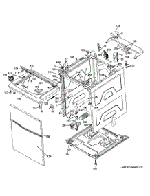 12 - Cabinet (5) parts for Ge Washer Dryer Combo GTUP240GM3WW / from AppliancePartsPros.com