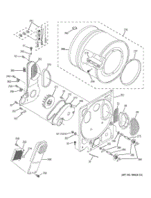 03 - Dryer Bulkhead Parts parts for Ge Washer Dryer Combo WSM2420D5WW / from AppliancePartsPros.com