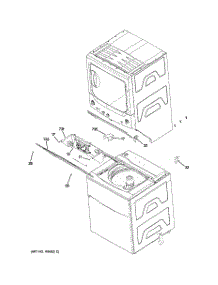 09 - Cabinet (2) parts for Ge Washer Dryer Combo GTUP270GM3WW / from AppliancePartsPros.com