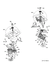 04 - Motor & Drive Assembly parts for Ge Washer Dryer Combo GTUP270GM2WW / from AppliancePartsPros.com