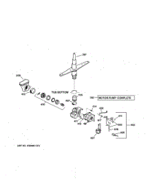04 - Motor & Drive Assembly parts for Ge Washer Dryer Combo GTUP240GM1WW / from AppliancePartsPros.com