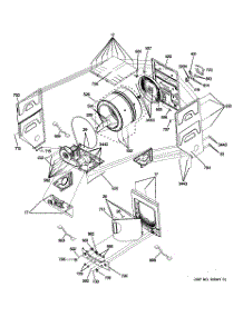 08 - Cabinet (1) parts for Ge Washer Dryer Combo GTUP240EM2WW / from AppliancePartsPros.com