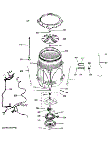 03 - Tub & Motor parts for Ge Washer GTWS8655D0MC / from AppliancePartsPros.com