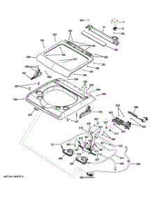 02 - Top Panel & Lid parts for Ge Washer GTWS8650D0WS / from AppliancePartsPros.com