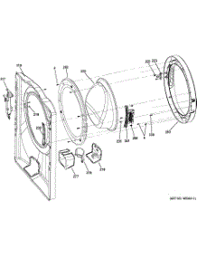 03 - Front Panel & Door parts for Ge Washer GFWN1300D0WW / from AppliancePartsPros.com