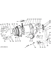 04 - Tub & Motor parts for Ge Washer GFWS1500D0WW / from AppliancePartsPros.com