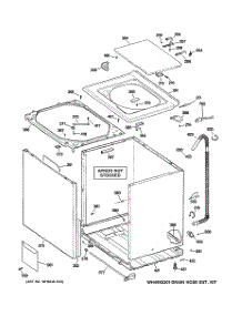 02 - Cabinet, Cover & Top Panel parts for Ge Washer GIWN3000M0WW / from AppliancePartsPros.com