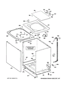 02 - Cabinet, Cover & Front Panel parts for Ge Washer GCAP1800D0WW / from AppliancePartsPros.com