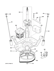 04 - Suspension, Pump & Drive Components parts for Ge Washer GCAP1800D0WW / from AppliancePartsPros.com