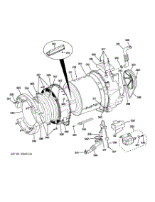 04 - Tub & Motor parts for Ge Washer WCVH6800J5MS / from AppliancePartsPros.com