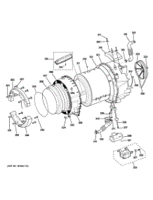 04 - Tub & Motor parts for Ge Washer GFWN1100L4WW / from AppliancePartsPros.com