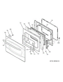 03 - Door parts for Ge Oven PT920SR2SS / from AppliancePartsPros.com