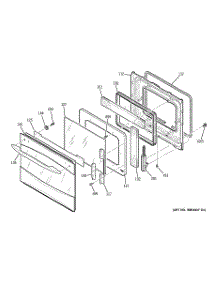 03 - Door parts for Ge Oven PCK916SR3SS / from AppliancePartsPros.com
