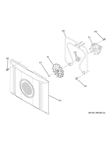 05 - Convection Fan parts for Ge Oven PCK916SR3SS / from AppliancePartsPros.com