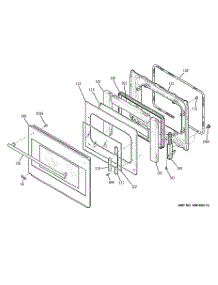 03 - Door parts for Ge Oven ZET1SM4SS / from AppliancePartsPros.com