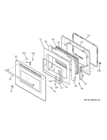 05 - Door parts for Ge Oven ZET2RM4SS / from AppliancePartsPros.com