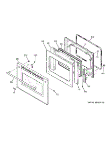 03 - Door parts for Ge Oven ZET938SM3SS / from AppliancePartsPros.com