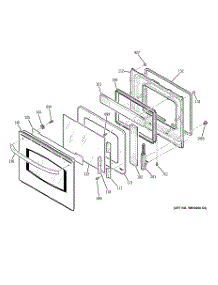 03 - Door parts for Ge Oven JKS10SP3SS / from AppliancePartsPros.com