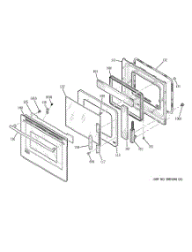 05 - Door parts for Ge Oven ZEK958SM5SS / from AppliancePartsPros.com