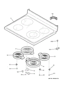 07 - Door parts for Ge Oven JKP90DP3WW / from AppliancePartsPros.com