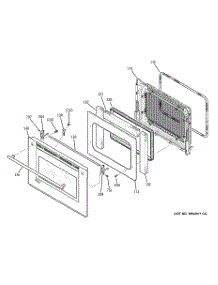 08 - Upper Oven Door parts for Ge Oven ZET3058SH5SS / from AppliancePartsPros.com