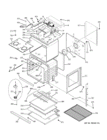 05 - Body With Microwave Support parts for Ge Oven JTP90SP3SS / from AppliancePartsPros.com