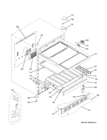 02 - Cabinet & Shelves parts for Ge Wine Cooler ZDBI240WIIA / from AppliancePartsPros.com
