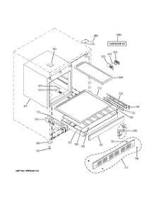 02 - Cabinet & Shelves parts for Ge Wine Cooler ZIBI240PCII / from AppliancePartsPros.com