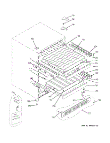 02 - Cabinet & Shelves parts for Ge Wine Cooler ZDWI240WBII / from AppliancePartsPros.com