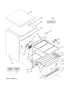 02 - Cabinet & Shelves parts for Ge Wine Cooler ZDOD240PBSS / from AppliancePartsPros.com