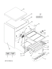 02 - Cabinet & Shelves parts for Ge Wine Cooler ZDOD240PBLSS / from AppliancePartsPros.com