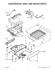 02 - Evaporator, Grid, And Water Parts parts for Jenn-Air Ice Machine JIM158XXCX2 / from AppliancePartsPros.com