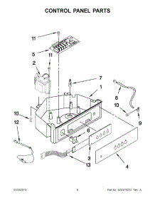 04 - Control Panel Parts parts for Jenn-Air Ice Machine JIM158XXRS2 / from AppliancePartsPros.com