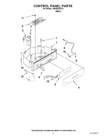 04 - Control Panel Parts parts for Jenn-Air Ice Machine JIM158XXCX1 / from AppliancePartsPros.com