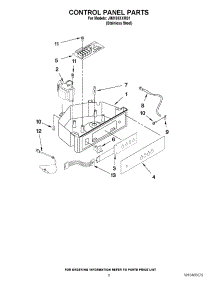 04 - Control Panel Parts parts for Jenn-Air Ice Machine JIM158XXRS1 / from AppliancePartsPros.com