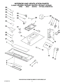 03 - Interior And Ventilation Parts parts for Jenn-Air Microwave JMV9186WR1 / from AppliancePartsPros.com