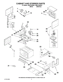 04 - Cabinet And Stirrer Parts parts for Jenn-Air Microwave JMC2130WS01 / from AppliancePartsPros.com