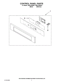 02 - Control Panel Parts parts for Jenn-Air Microwave JMC2130WB01 / from AppliancePartsPros.com
