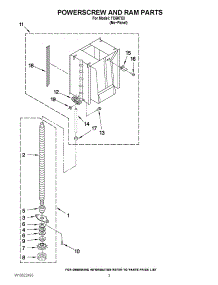 03 - Powerscrew And Ram Parts parts for Jenn-Air Compactor TC607X3 / from AppliancePartsPros.com