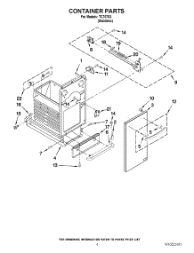 04 - Container Parts parts for Jenn-Air Compactor TC707S3 / from AppliancePartsPros.com